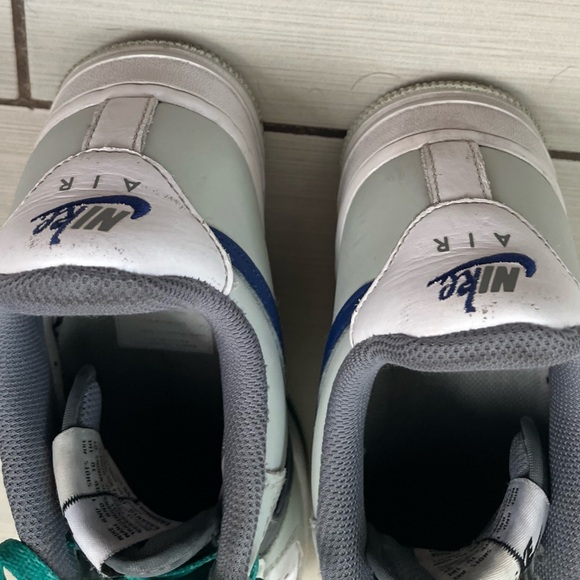 Nike Air Force 1 '07 LV8 Low Split - Light Silver Deep Royal size 8 - Picture 4 of 6